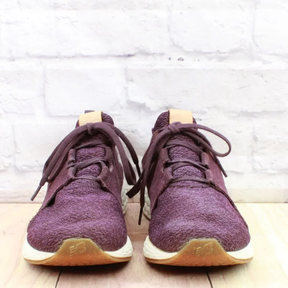 New Balance Wcruzom Purple Fabric Lace-up Running Shoes Size 10 B - Picture 4 of 9